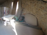 <p>Die alte Steinwand wurde freigelegt</p>