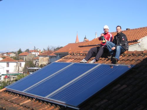 <p>Richtfest neue Solarthermieanlage</p> <p>Richtfest neue Solarthermieanlage</p>